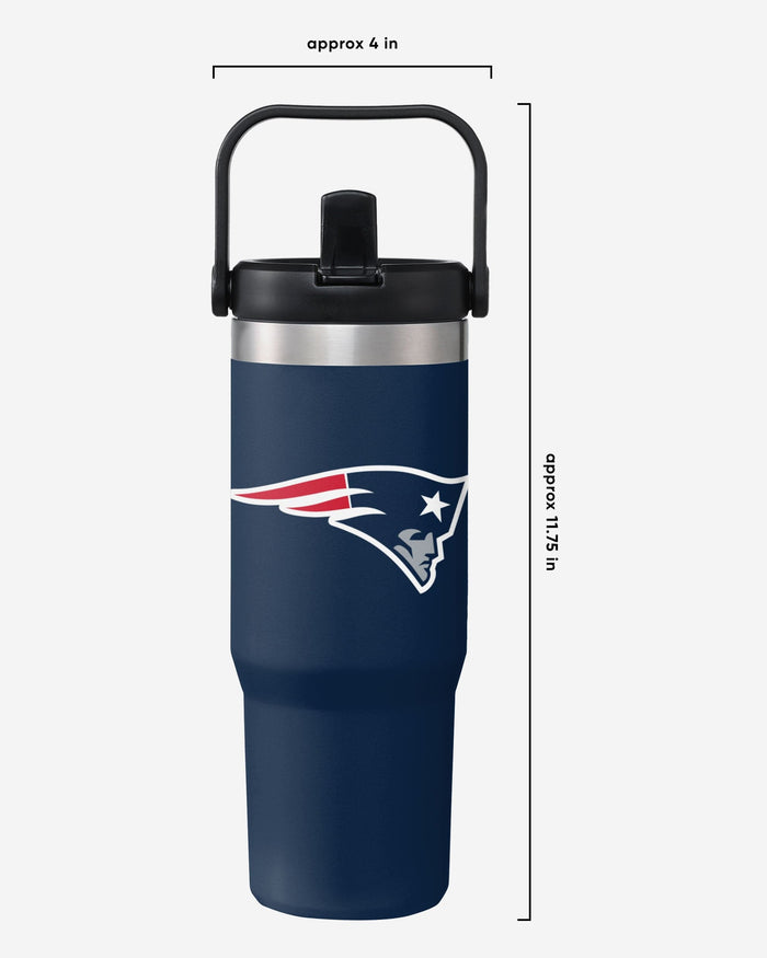 New England Patriots 30 oz Straw Tumbler FOCO - FOCO.com