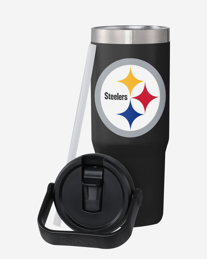 Pittsburgh Steelers 30 oz Straw Tumbler FOCO - FOCO.com