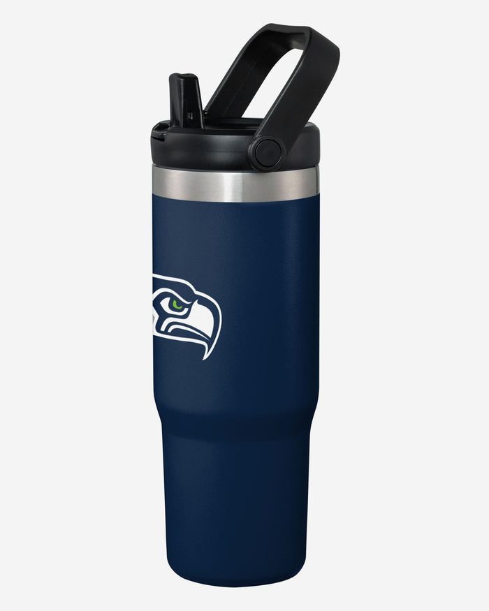 Seattle Seahawks 30 oz Straw Tumbler FOCO - FOCO.com