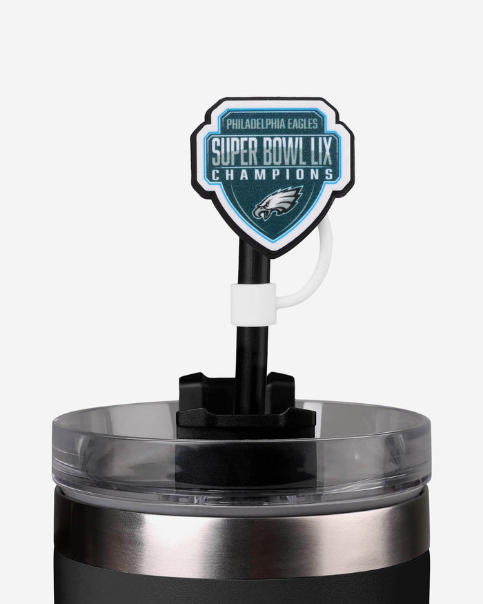 Philadelphia Eagles Super Bowl LIX Champions Straw Toppers FOCO - FOCO.com