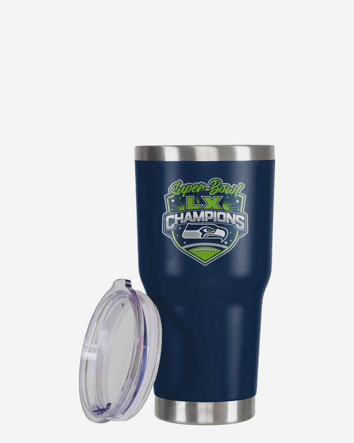 Seattle Seahawks Super Bowl LX Champions Team Logo 30 oz Tumbler FOCO - FOCO.com