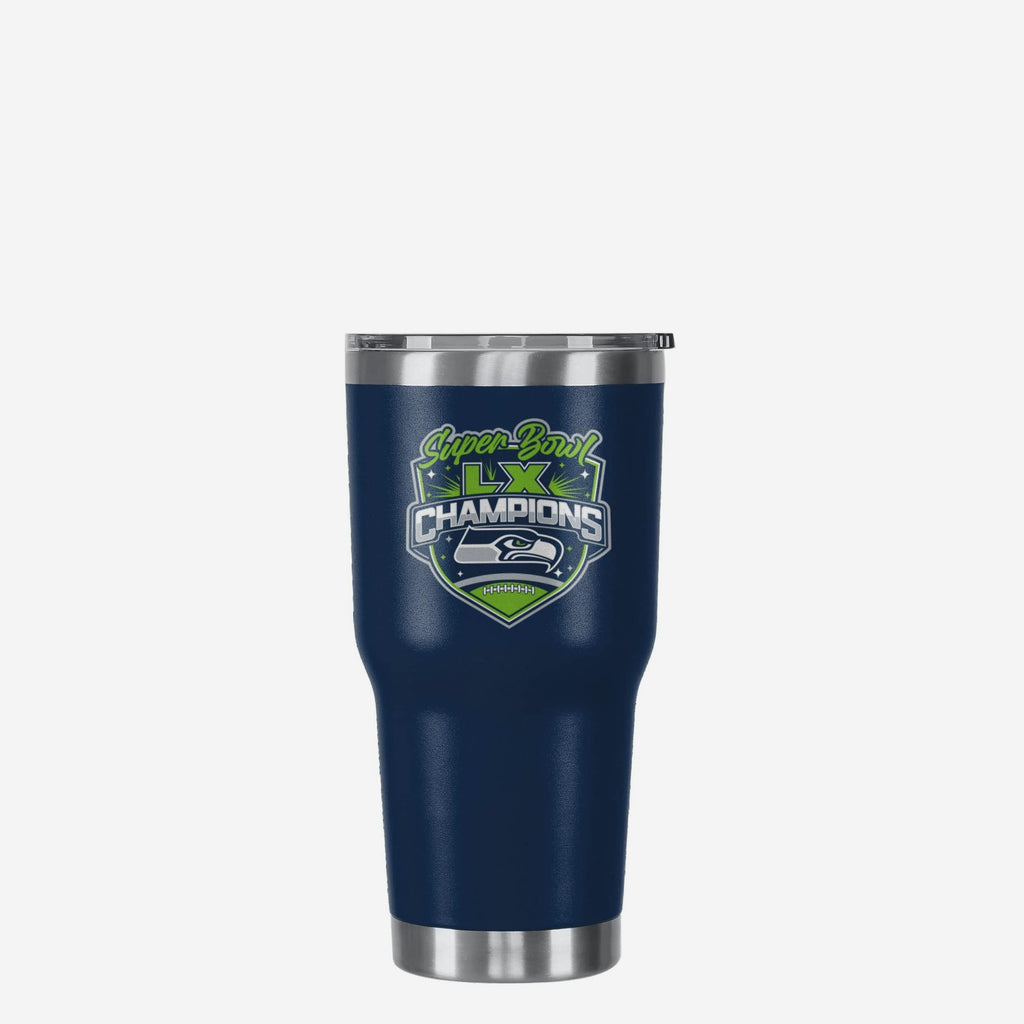 Seattle Seahawks Super Bowl LX Champions Team Logo 30 oz Tumbler FOCO - FOCO.com