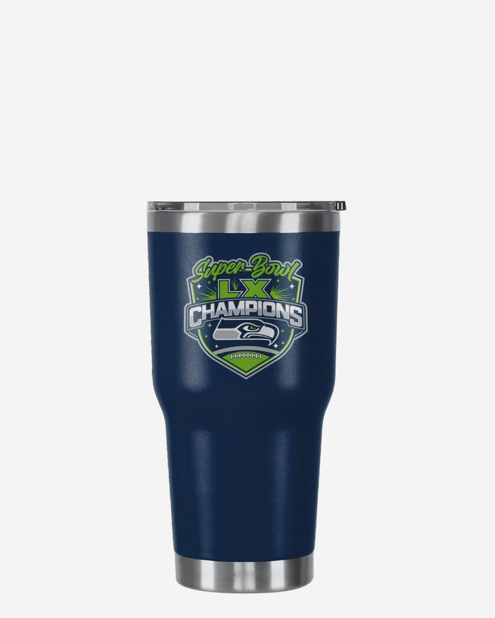 Seattle Seahawks Super Bowl LX Champions Team Logo 30 oz Tumbler FOCO - FOCO.com