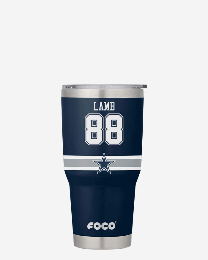 CeeDee Lamb Dallas Cowboys Team Logo 30 oz Player Tumbler FOCO - FOCO.com