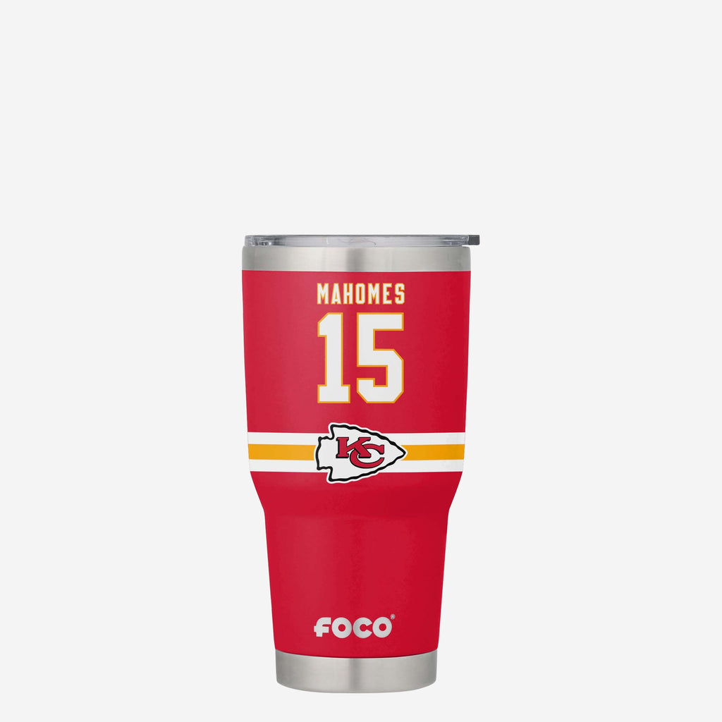 Patrick Mahomes Kansas City Chiefs Team Logo 30 oz Player Tumbler FOCO - FOCO.com