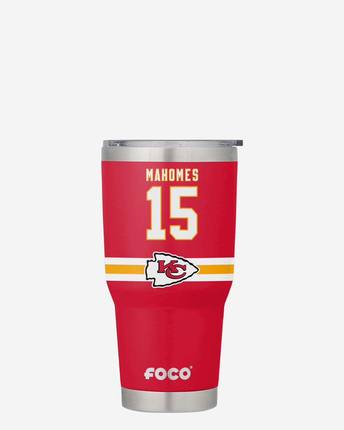 Patrick Mahomes Kansas City Chiefs Team Logo 30 oz Player Tumbler FOCO - FOCO.com