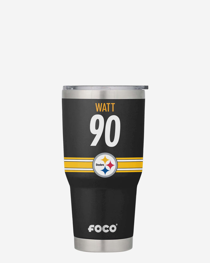 TJ Watt Pittsburgh Steelers Team Logo 30 oz Player Tumbler FOCO - FOCO.com