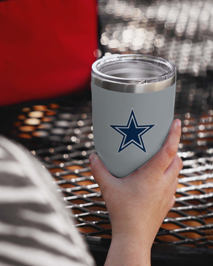 Dallas Cowboys Gray Team Logo 30 oz Tumbler FOCO - FOCO.com