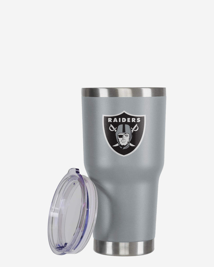 Las Vegas Raiders Gray Team Logo 30 oz Tumbler FOCO - FOCO.com