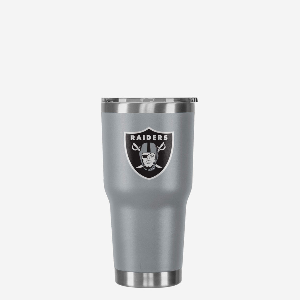 Las Vegas Raiders Gray Team Logo 30 oz Tumbler FOCO - FOCO.com