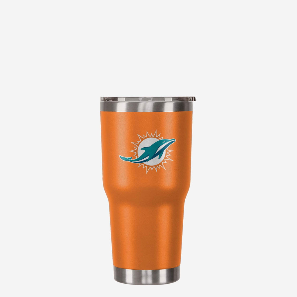 Miami Dolphins Orange Team Logo 30 oz Tumbler FOCO - FOCO.com