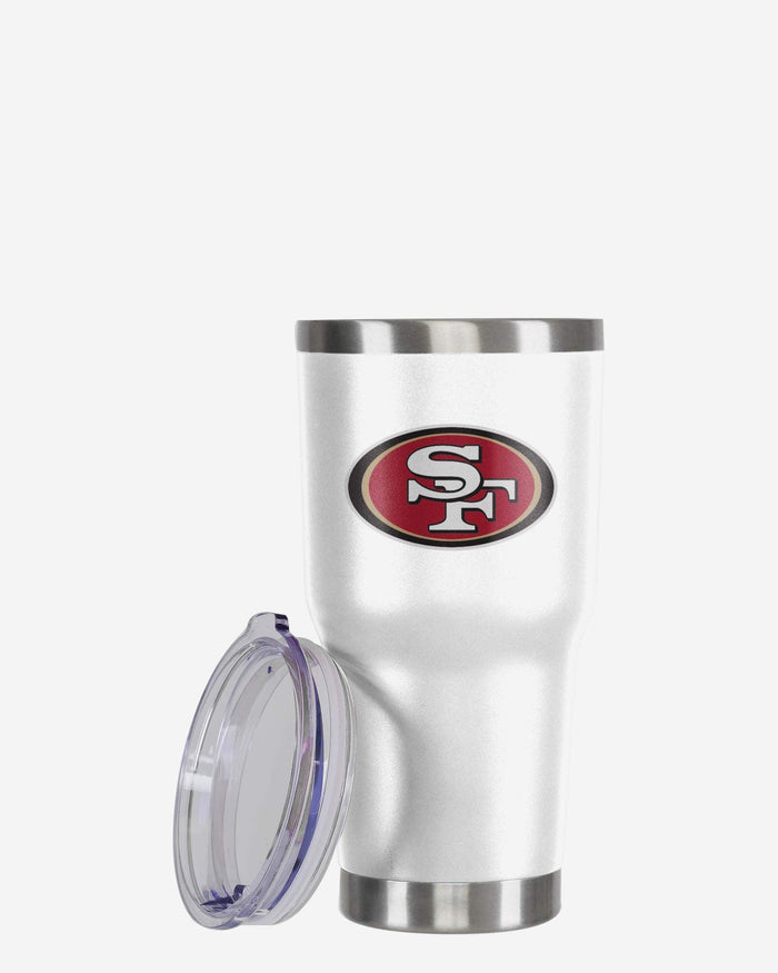 San Francisco 49ers White Team Logo 30 oz Tumbler FOCO - FOCO.com