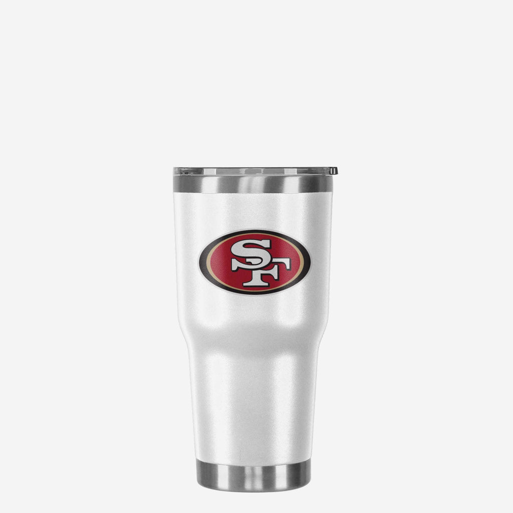 San Francisco 49ers White Team Logo 30 oz Tumbler FOCO - FOCO.com