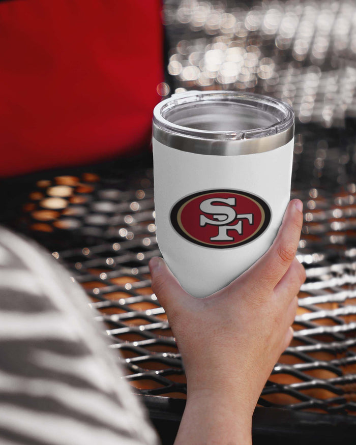 San Francisco 49ers White Team Logo 30 oz Tumbler FOCO - FOCO.com