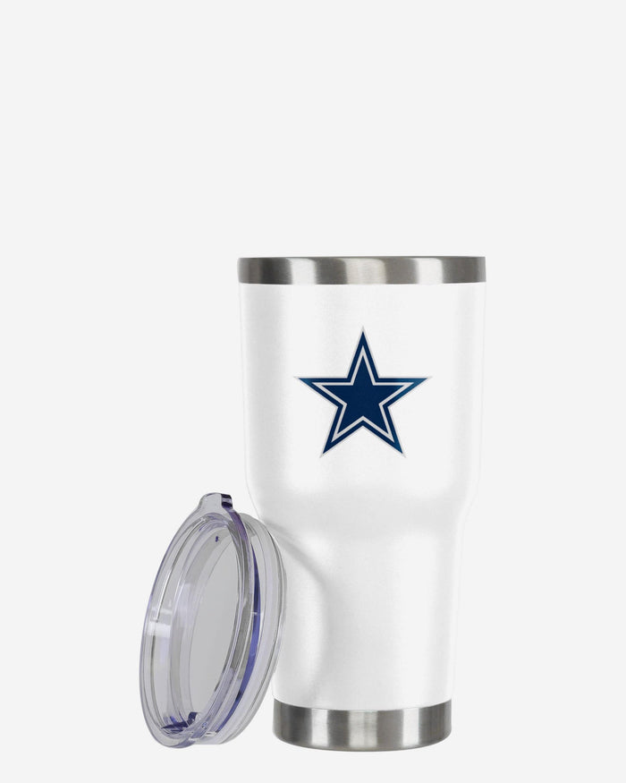 Dallas Cowboys White Team Logo 30 oz Tumbler FOCO - FOCO.com