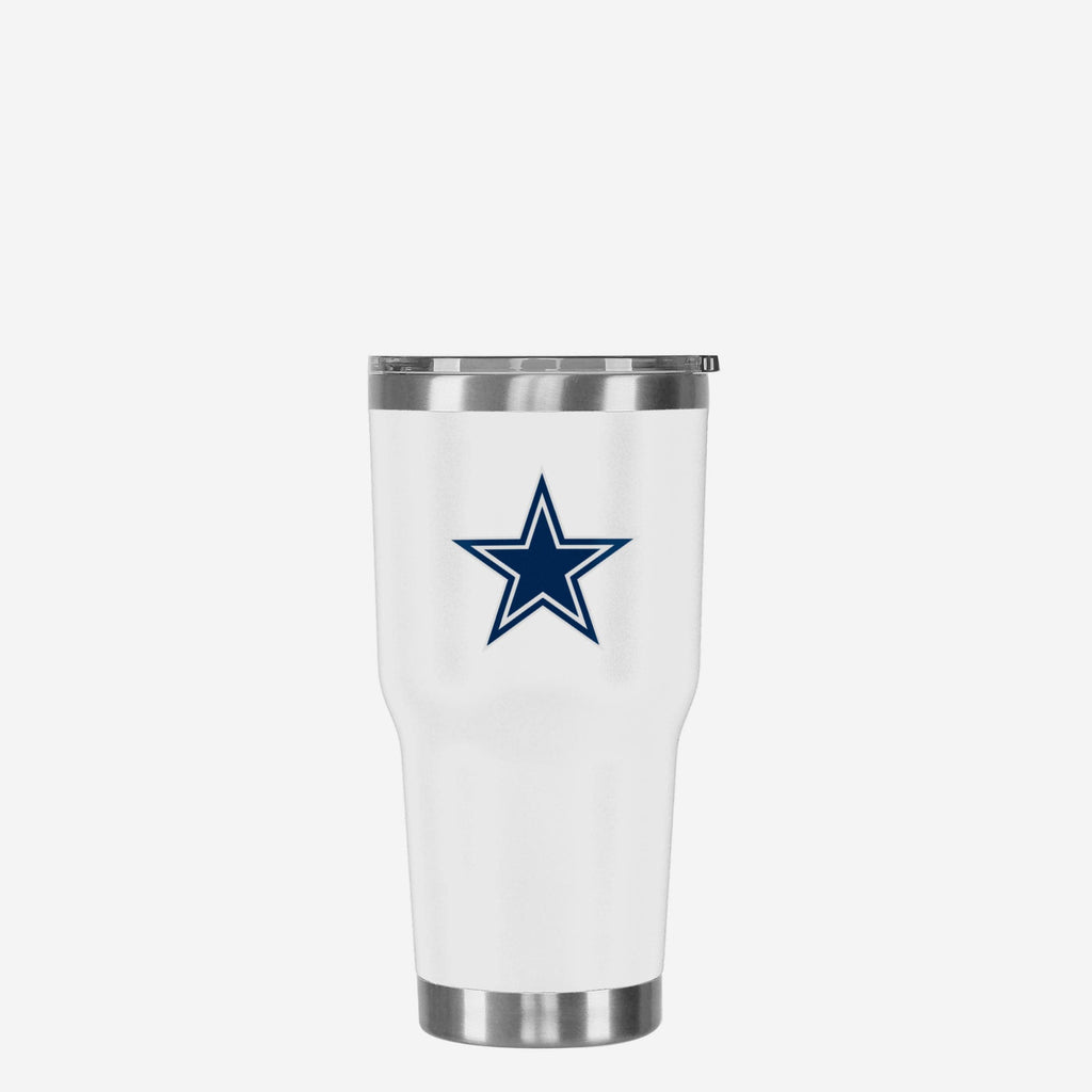 Dallas Cowboys White Team Logo 30 oz Tumbler FOCO - FOCO.com