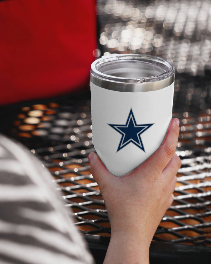 Dallas Cowboys White Team Logo 30 oz Tumbler FOCO - FOCO.com