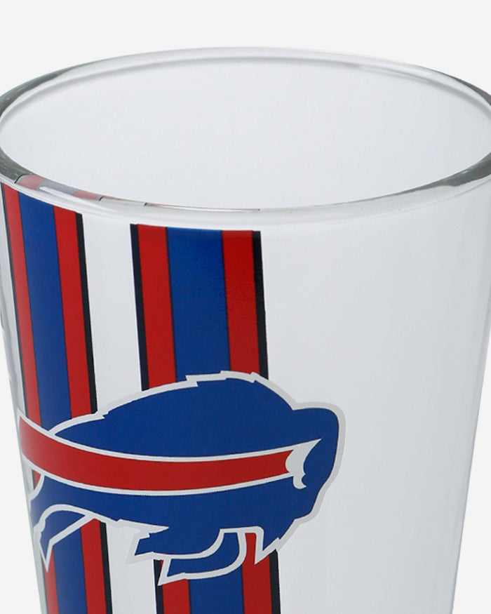 Buffalo Bills Team Stripe Pint Glass FOCO - FOCO.com