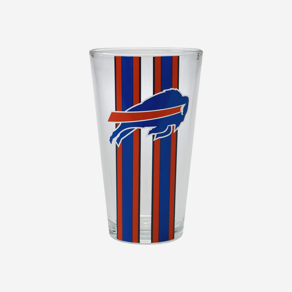 Buffalo Bills Team Stripe Pint Glass FOCO - FOCO.com