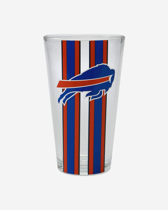 Buffalo Bills Team Stripe Pint Glass FOCO - FOCO.com