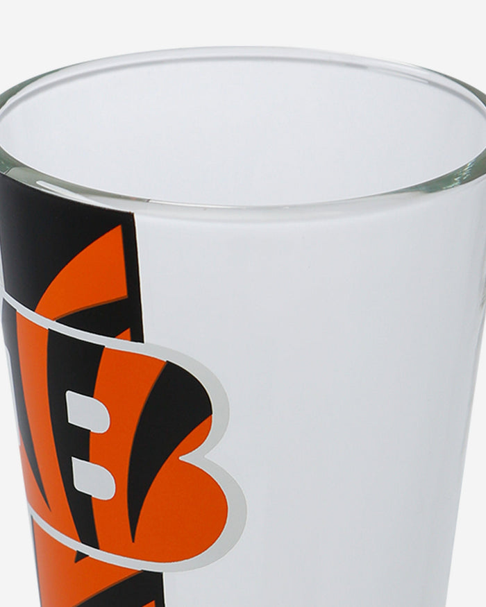 Cincinnati Bengals Team Stripe Pint Glass FOCO - FOCO.com