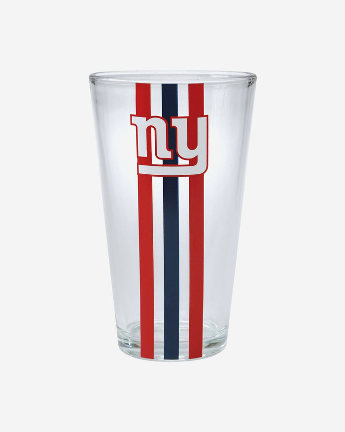 New York Giants Team Stripe Pint Glass FOCO - FOCO.com