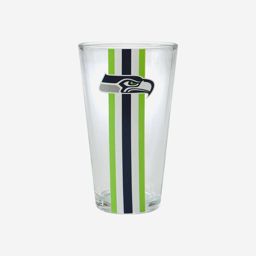 Seattle Seahawks Team Stripe Pint Glass FOCO - FOCO.com