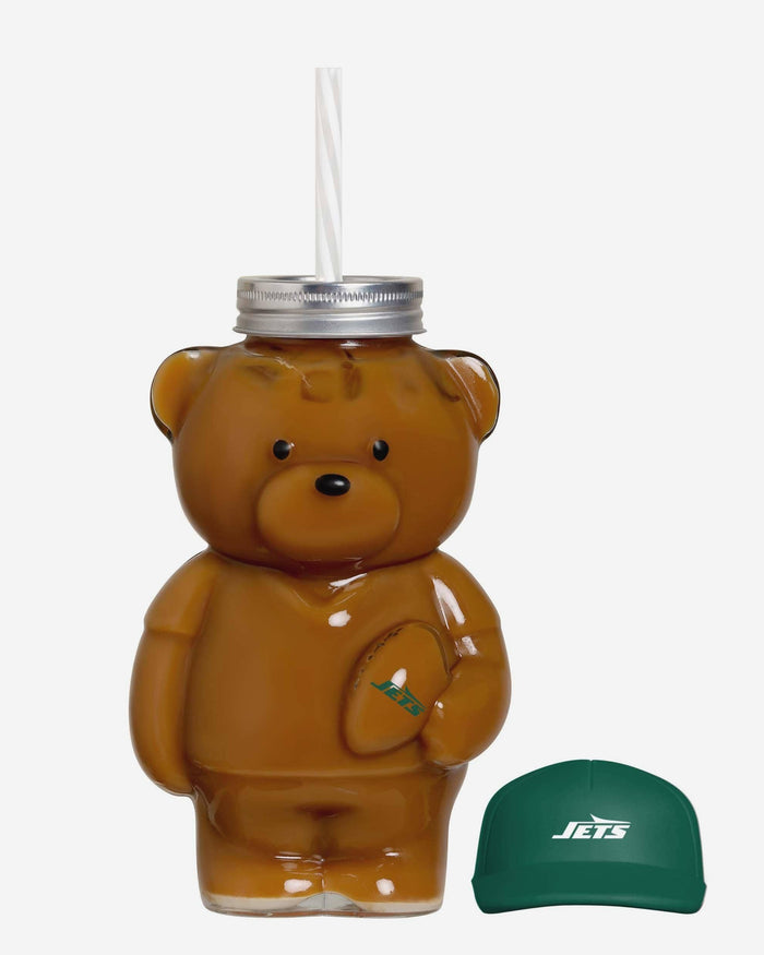 New York Jets Glass Bear Tumbler FOCO - FOCO.com