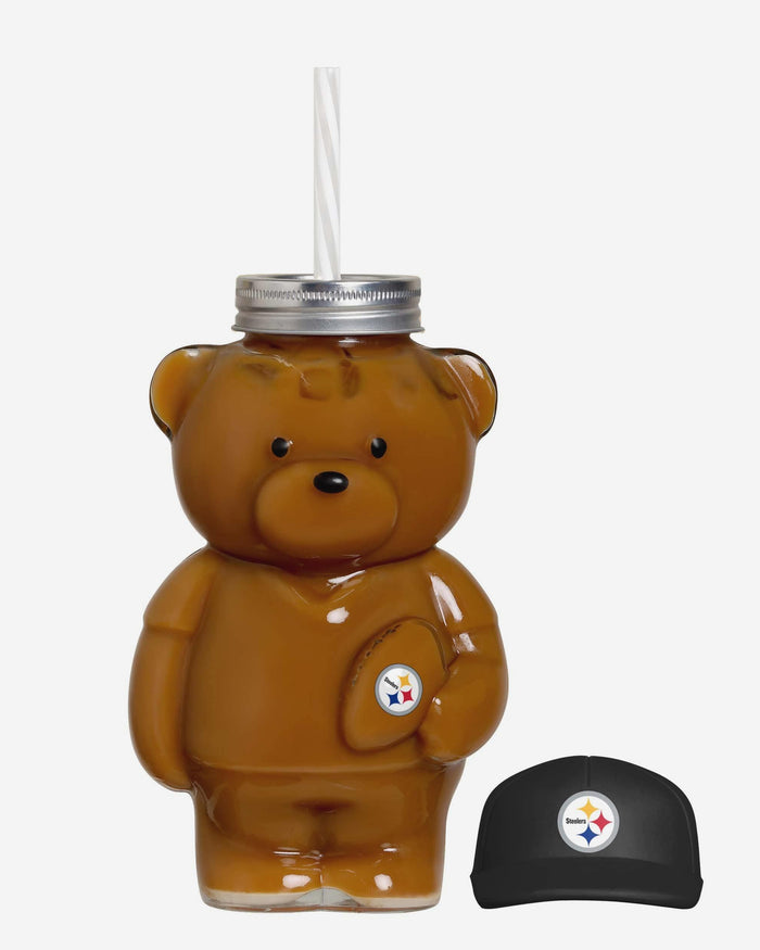 Pittsburgh Steelers Glass Bear Tumbler FOCO - FOCO.com