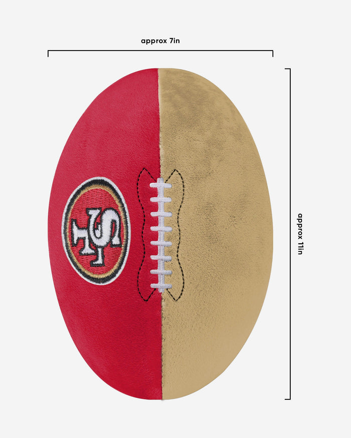 San Francisco 49ers Plush Football FOCO - FOCO.com