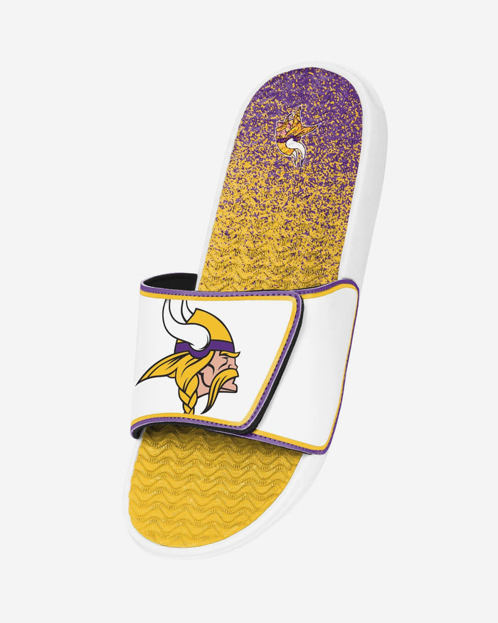Minnesota Vikings Primary Logo Gradient Gel Slide FOCO S - FOCO.com