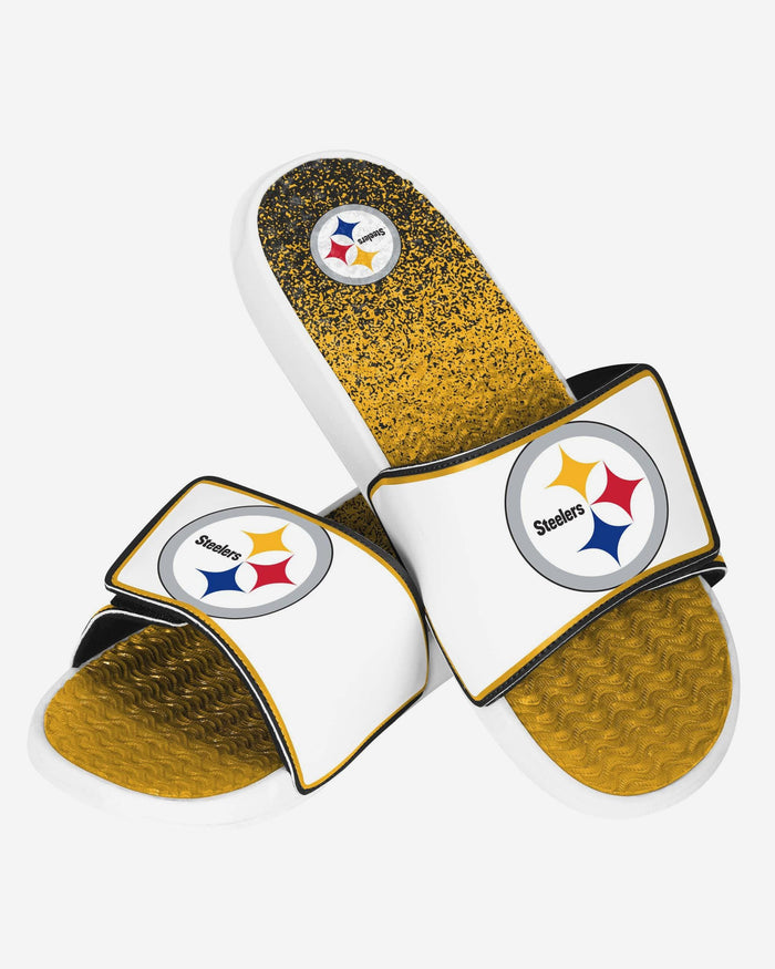 Pittsburgh Steelers Primary Logo Gradient Gel Slide FOCO S - FOCO.com