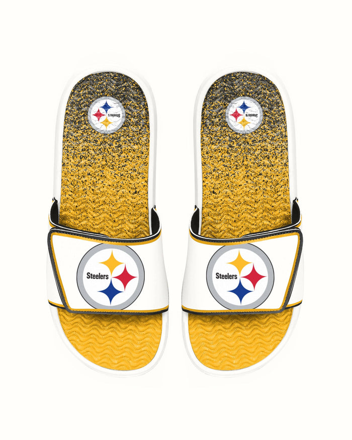 Pittsburgh Steelers Primary Logo Gradient Gel Slide FOCO S - FOCO.com