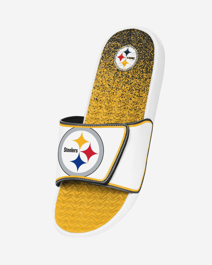 Pittsburgh Steelers Primary Logo Gradient Gel Slide FOCO S - FOCO.com