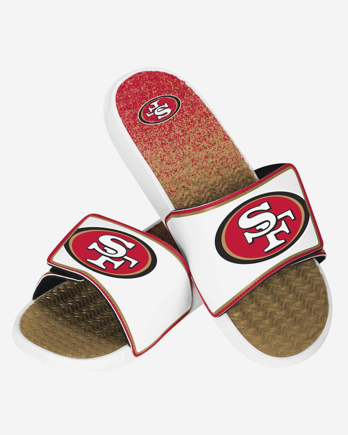 San Francisco 49ers Primary Logo Gradient Gel Slide FOCO S - FOCO.com
