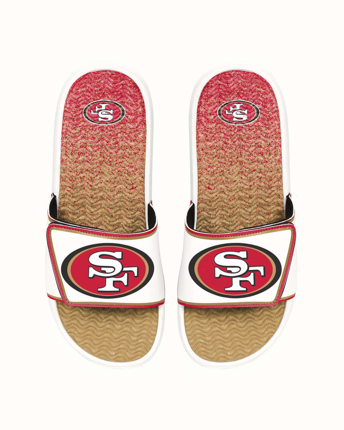 San Francisco 49ers Primary Logo Gradient Gel Slide FOCO S - FOCO.com