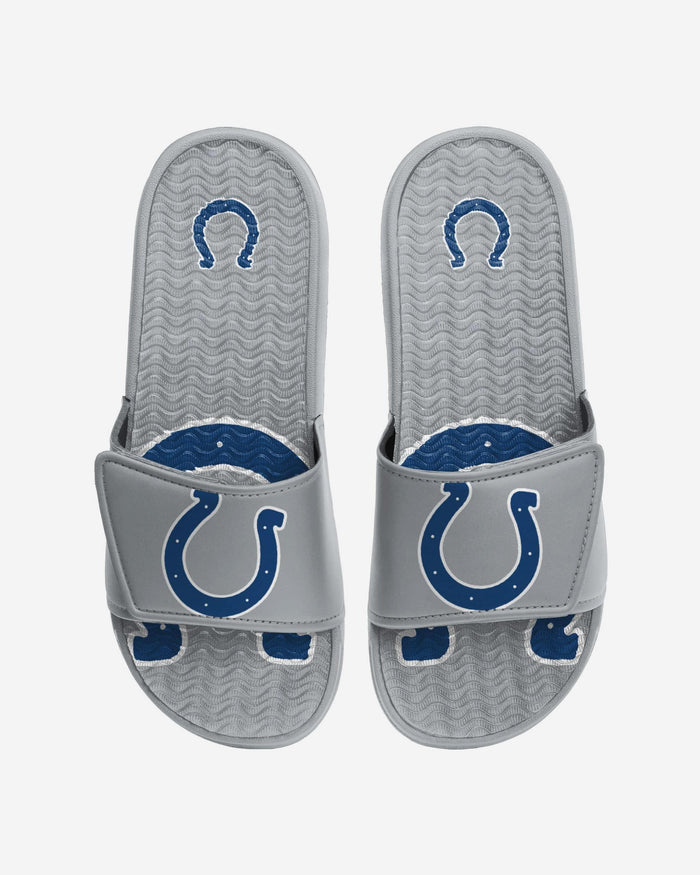 Indianapolis Colts Colorblock Big Logo Gel Slide FOCO S - FOCO.com