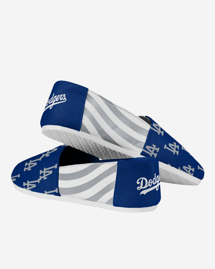 Los Angeles Dodgers Womens Stripe Canvas Shoe FOCO - FOCO.com