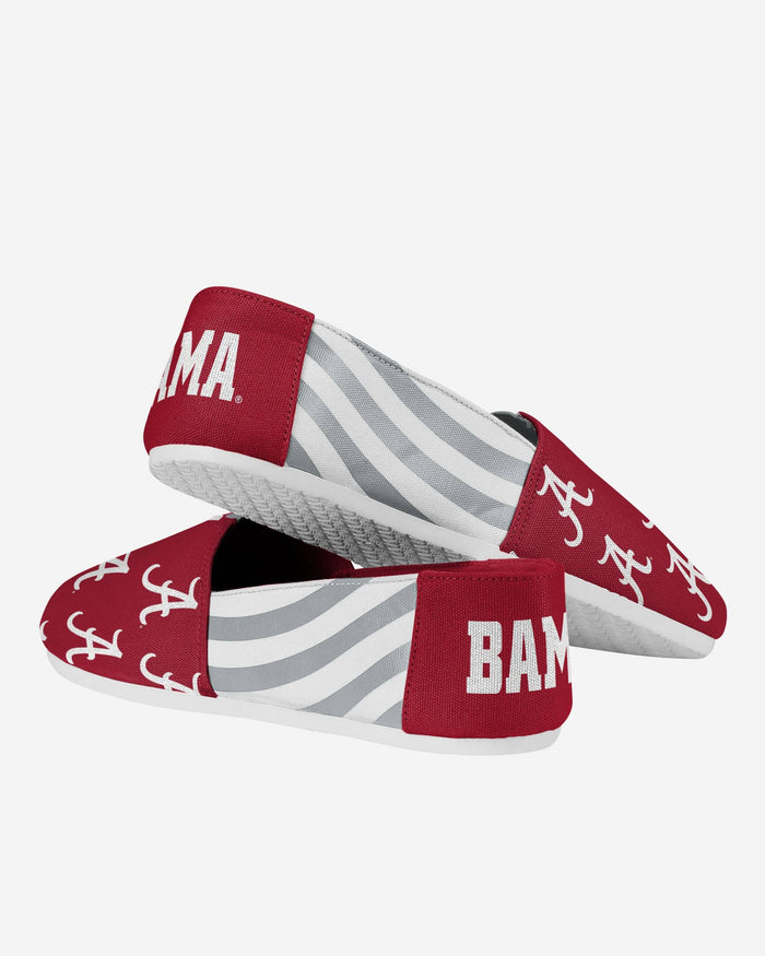 Alabama Crimson Tide Womens Stripe Canvas Shoe FOCO - FOCO.com