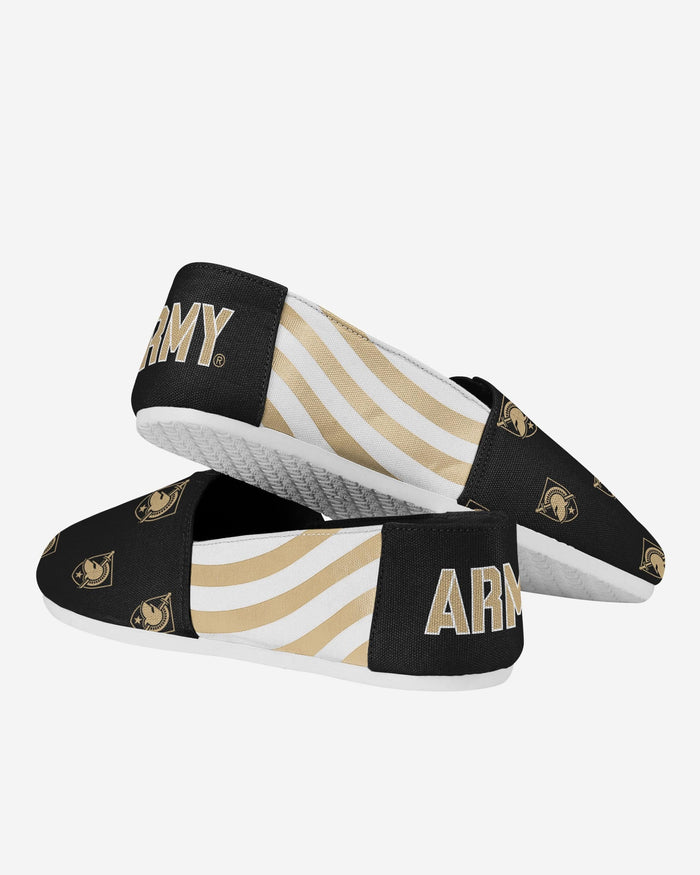 Army Black Knights Womens Stripe Canvas Shoe FOCO - FOCO.com