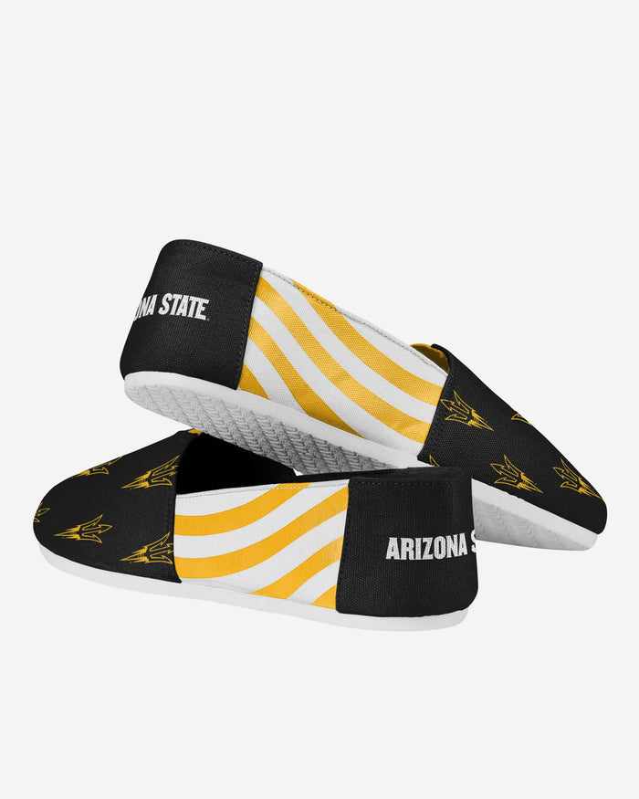 Arizona State Sun Devils Womens Stripe Canvas Shoe FOCO - FOCO.com