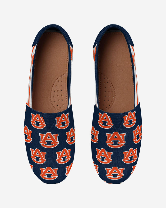 Auburn Tigers Womens Stripe Canvas Shoe FOCO - FOCO.com