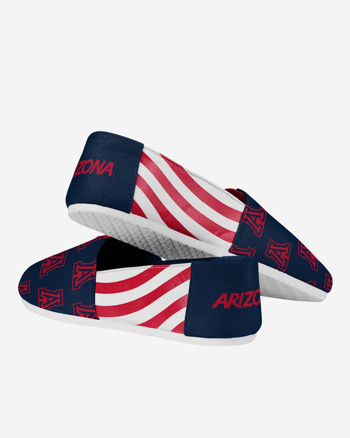 Arizona Wildcats Womens Stripe Canvas Shoe FOCO - FOCO.com