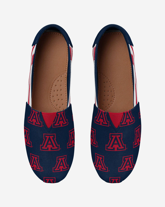 Arizona Wildcats Womens Stripe Canvas Shoe FOCO - FOCO.com