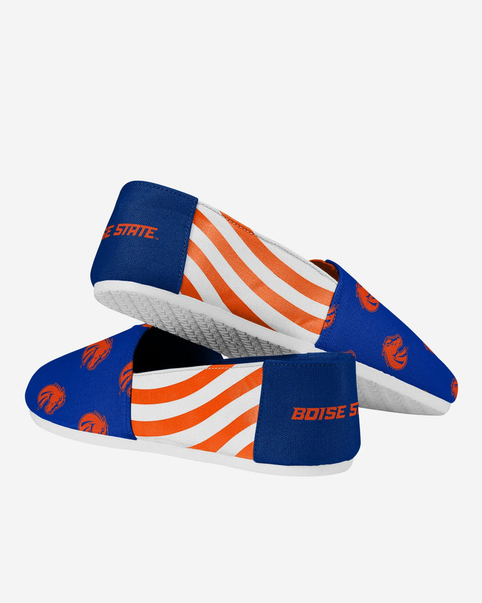 Boise State Broncos Womens Stripe Canvas Shoe FOCO - FOCO.com