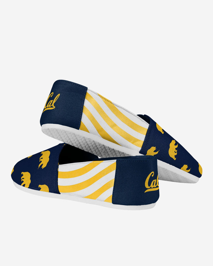 California Bears Womens Stripe Canvas Shoe FOCO - FOCO.com