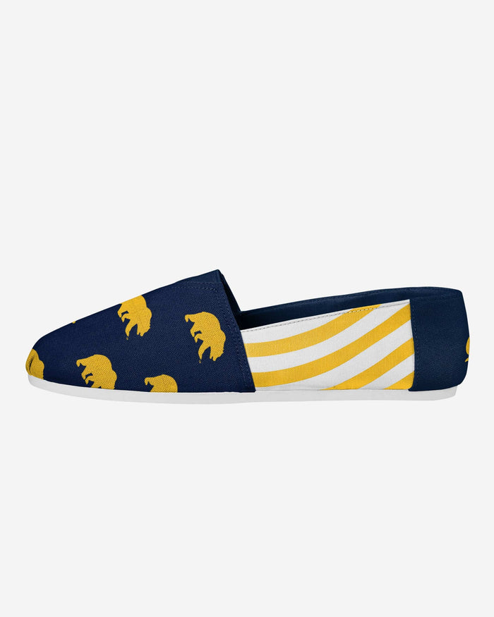 California Bears Womens Stripe Canvas Shoe FOCO S - FOCO.com