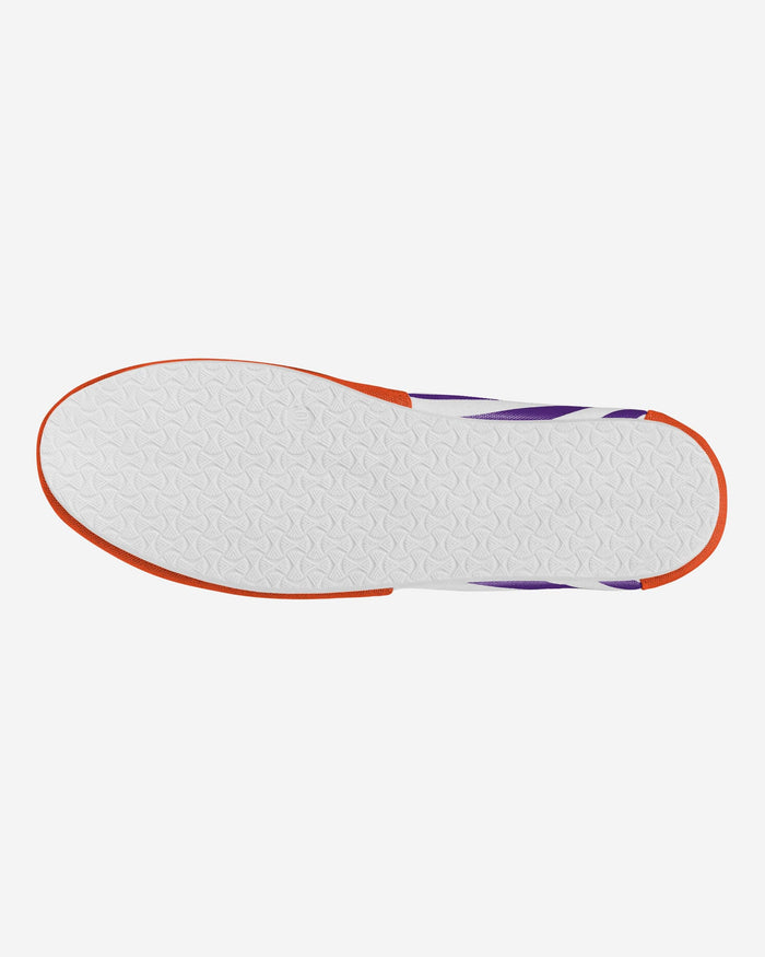 Clemson Tigers Womens Stripe Canvas Shoe FOCO - FOCO.com