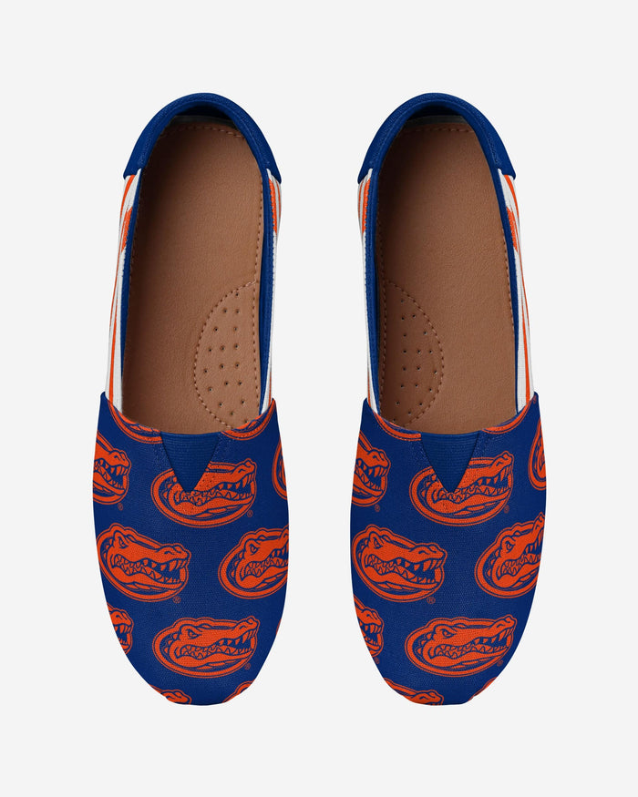 Florida Gators Womens Stripe Canvas Shoe FOCO - FOCO.com