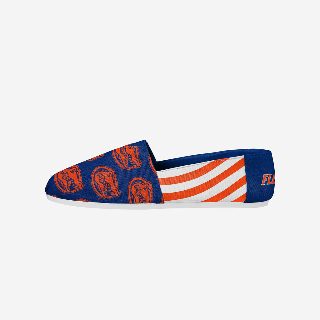 Florida Gators Womens Stripe Canvas Shoe FOCO S - FOCO.com